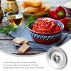 1pc Stainless Steel Cylinder Head Mini Pan Lid Bacon Grease Container Lid Frying Pot Kitchen Pot Lid Sauce Pot Lid Round Lid for Stockpot Bottles Small Pan Lid Mini Pot Replace 16c view 3