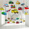 54 Pieces Transportation Birthday Party Decorations Cars Theme Party Hanging Swirl Decor for Kids Vehicles Birthday Party Transportation Party Baby Shower Supplies view 1
