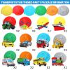 54 Pieces Transportation Birthday Party Decorations Cars Theme Party Hanging Swirl Decor for Kids Vehicles Birthday Party Transportation Party Baby Shower Supplies view 3