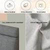 Queen Size Headboard Cushion Bolsters Big Bed Backrest Pillow Reading Pillow Lumbar Support Pad Back Wedge Pillow for Daybed Bedroom Bench,C,No headboard 35.4"/90cm view 3
