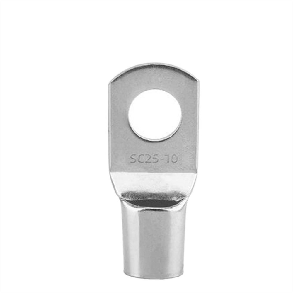 Ring Terminals 20PCS Tinned Copper Lugs Ring Crimp Terminal Wire Welding Cable Connector Suit SC16-6 SC25-8 SC35-8 (Color : SC25-10)