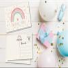 Birthday Thank You Postcards, Watercolor Rainbow Thank You Cards for Kids Girls Boys Birthday Party, Baby Shower Party, Set of 20 (A02) view 3