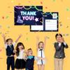 Birthday Thank You Postcards, Neon Roller Skating Thank You Cards for Kids Girls Boys Birthday Party, Baby Shower Party, Set of 20 (A05) view 4