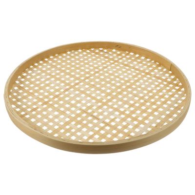 Operitacx Weaving Storage Basket Natural Sieve for Snacks Fruits and Sundries Handmade Kitchen Organizer Easy to Clean and Space-Saving Design