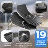 Amiff Black Kitchen Sink Splash Guard Behind Faucet. Food-Grade Silicone Kitchen Faucet Splash Guard for Bathroom, RV. Durable Faucet Absorbent Mat for Kitchen Sink with Flexible Petals, Grooves view 4