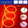 DUOFU365 Orange Neon LED Strip Light, DC 12V 600 SMD2835 LED Neon Rope Lights,Upgraded 16.4ft/5m Led Light Strips Flexible Waterproof for Indoor/Outdoors Home Decoration/DIY(No Power Adapter) view 2