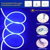 DUOFU365 Blue Neon LED Strip Light, DC 12V 600 SMD2835 LED Neon Rope Lights,Upgraded 16.4ft/5m Led Light Strips Flexible Waterproof for Indoor/Outdoors Home Decoration/DIY(No Power Adapter) view 2