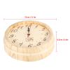 9.1 x 2.4in Wooden Wall Clock,Sauna Clock High Temperature Resistant,Digital Bathroom Shower Wall Clock for Sauna Room Home Bathroom Office Use view 2