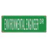 ANWND Vintage Retro Metall Street Sign Environmental Engineer, Environmental Engineer Gift, Environmental Engineer Sign, Gift for Engineer 16"x6" view 1