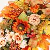 GAKYOUR Fall Harvest Teardrop Swag Thanksgiving Teardrop Wreath with Maple Leaves & Berry Artificial Floral Swag for Home Wall Door Indoor Outdoor Wedding Home Party Halloween Decor 21.7Inch view 4