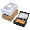 3/6/9/12Pcs Kraft Paper Candy Box Party Gift Cookies Bakery Box Packaging Bag Year Christmas Decoration view 2