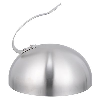 1pc Stainless Steel Steak Cover Food Cover Steak Dome Lid Food Lids Food Dome Cover Oil Proof Cover Stainless Steel Dishes Cover