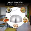 1pc Stainless Steel Steak Cover Food Cover Steak Dome Lid Food Lids Food Dome Cover Oil Proof Cover Stainless Steel Dishes Cover view 2