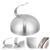 1pc Stainless Steel Steak Cover Food Cover Steak Dome Lid Food Lids Food Dome Cover Oil Proof Cover Stainless Steel Dishes Cover view 4