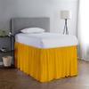 Dust Ruffled Bed Skirt College Dorm Extended Extra Long Dorm Room Bed Skirt, 100% Egyptian Cotton, 400-Thread-Count, 32-Inch Drop Extra Long Dorm Room Bed Skirt - Golden, Twin XL - 39" x 80" view 1
