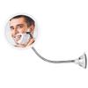 MIRRORVANA Flexible Round Fogless Shower Mirror for Shaving with Height Adjustable Gooseneck Extension, 360 Swivel and Upgraded Suction Cup - Shatterproof 6.7" Diameter Surface view 1
