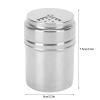 10 Pcs Seasoning Shaker, Spice Shaker Sugar Shaker Stainless Steel Seasoning Bottle Salt Pepper Shaker Seasoning Cans with Rotating Cover view 4