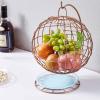 Fruit Bowl for Kitchen Counter Fruit Basket Fruit Basket For Kitchen, Metal Wire Fruits Vegetable Bowl Tiered Stand Holder With Banana Hanger For Organizer Countertop Storage Kitchen Storage Rack view 2