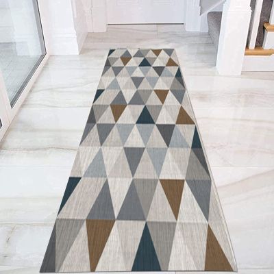 Geometric Design Hallway Passage Narrow Runner Rug, Modern Carpet Runner for Corridor/Kitchen/Living Room Entryway 60cm/70cm/80cm/100cm Width (Size : 3.3 ft x 8.2 ft)