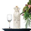 Tedea Mother of Groom Wine Gift Bag, Burlap Wine Bottle Cover, 1 Pc (a13), Wedding Occasion view 4