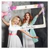 SPEEDYORDERS Floral Bridal Shower Photo Booth Frame - Personalized Purple Wisteria Bridal Shower Photo Prop - Custom Floral Bridal Shower Frame Photo Booth (PVC Frame) view 1