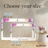 SPEEDYORDERS Floral Bridal Shower Photo Booth Frame - Personalized Purple Wisteria Bridal Shower Photo Prop - Custom Floral Bridal Shower Frame Photo Booth (PVC Frame) view 4