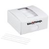 4 Inch White Twist Ties - 2000 Count | Paper Coated Wire Bag Ties | Bread Bags, Bakery, Candy, Coffee & Food Packaging | Dispenser Box | Bits N Things view 1
