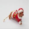 Cosmos Gifts 57011 Dachshund Dog Dressed Like Santa Claus Ceramic Ornament view 1