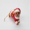 Cosmos Gifts 57011 Dachshund Dog Dressed Like Santa Claus Ceramic Ornament view 2