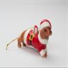 Cosmos Gifts 57011 Dachshund Dog Dressed Like Santa Claus Ceramic Ornament view 4