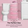 IRIS USA Plastic Drawer Storage Organizer, 4-Drawers, for Classroom Art Supplies Bathroom Dorm Bedroom Laundry Room, Slim Narrow, White Frame with Matte Pink Front Panels view 4