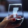 Bevvee Vermont State Outline Stemless Wine Glass - State Themed Drinking Decor and Gifts for Vermonter Women & Men - Large 17 Oz Glasses view 4