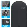 Plixio Garment Bags Suit Bag for Travel and Clothing Storage of Dresses, Dress Shirts, Coats Includes Zipper and Transparent Window (Black - 20 pack: 40") view 2