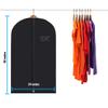 Plixio Garment Bags Suit Bag for Travel and Clothing Storage of Dresses, Dress Shirts, Coats Includes Zipper and Transparent Window (Black - 20 pack: 40") view 4