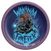 Black Panther "Wakanda Forever" Round Plates, 7" (8-Pack): Vibrant All-Character Designed Plates for Epic Parties & Celebrations view 1