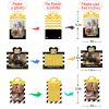 MEFENG 15Pcs 85th Birthday Party Picture Centerpiece Sticks - Black Gold - 85 Years Old Birthday Party Supplies view 2