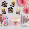 MEFENG 15Pcs 85th Birthday Party Picture Centerpiece Sticks - Black Gold - 85 Years Old Birthday Party Supplies view 4