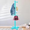 Azaeahom Coat Rack, Freestanding Coat Racks with 8 Hooks 2 Adjustable Height, Tree Coat Rack for Bedroom, Hallway, Entrance, Office, Hats, Handbags,Purse (Blue) view 2
