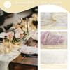 12 Pack 10Ft Cheesecloth Table Runner 35x120 Inch Boho Gauze Rustic Cheese Cloth Long Romantic Table Runner for Wedding Bridal Shower Birthday Party Table Decor (Beige) view 4