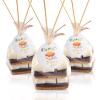 100 pcs S'more Fun Bag set Clear Gusseted Poly Bags with S'mores Fun Tag and Bamboo Stick for Smores view 1