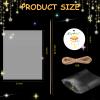 100 pcs S'more Fun Bag set Clear Gusseted Poly Bags with S'mores Fun Tag and Bamboo Stick for Smores view 2