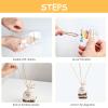 100 pcs S'more Fun Bag set Clear Gusseted Poly Bags with S'mores Fun Tag and Bamboo Stick for Smores view 3