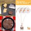100 pcs S'more Fun Bag set Clear Gusseted Poly Bags with S'mores Fun Tag and Bamboo Stick for Smores view 4