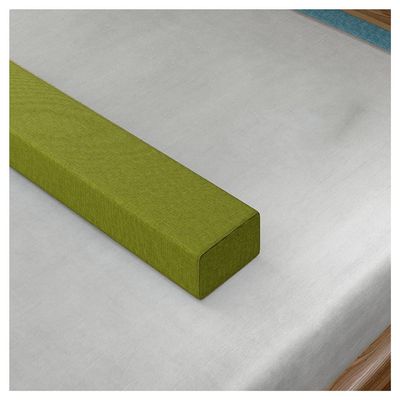 Bed Wedge Pillow Bolster Pillow Durable Bed Gap Filler for Bed headboard Pillow Gap Filler Between Your Headboard and Mattress Mattress Gap Filler (Color : Green, Size : 10X10X180cm)