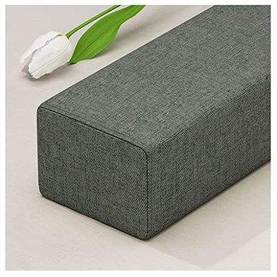 Bed Gap Filler Durable Pillow Gap Filler Headboard Pillow to Fill The Gap Between Your Headboard and Mattress Bed Gap Filler Bolster Headboard Cushion (Color : Gray, Size : 20X10X80cm)