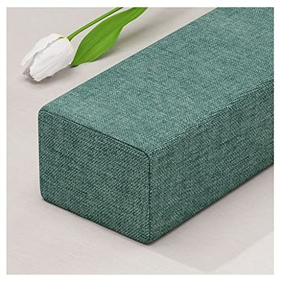 Bed Gap Filler Durable Pillow Gap Filler Headboard Pillow to Fill The Gap Between Your Headboard and Mattress Bed Gap Filler Bolster Headboard Cushion (Color : Green, Size : 20X10X180cm)