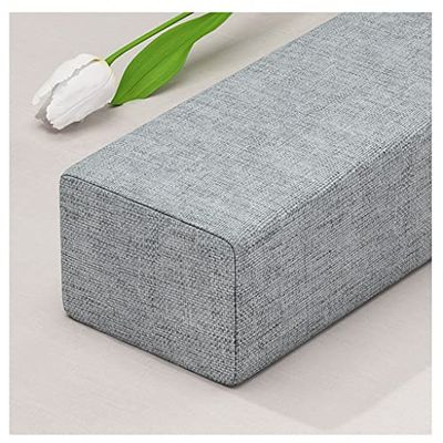 Bed Gap Filler Durable Pillow Gap Filler Headboard Pillow to Fill The Gap Between Your Headboard and Mattress Bed Gap Filler Bolster Headboard Cushion (Color : Light Gray, Size : 20X15X50cm)