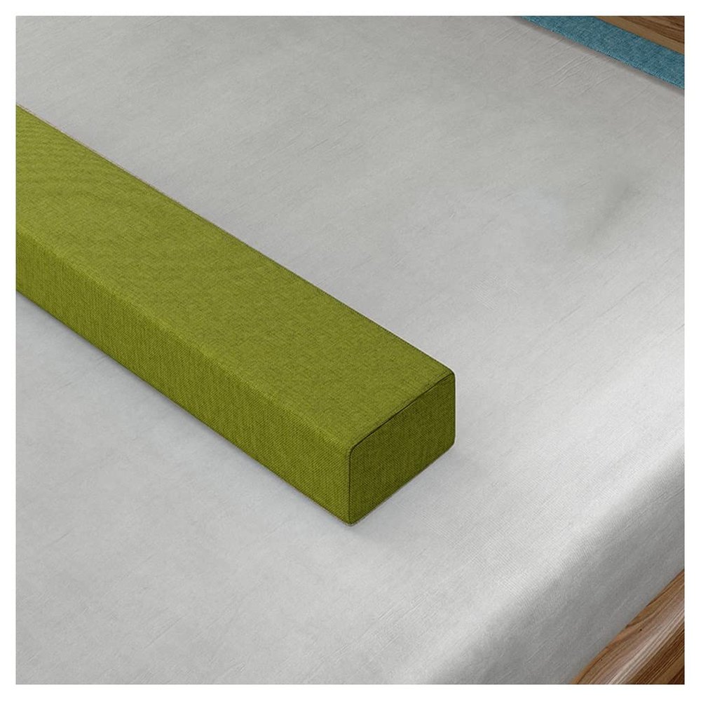 Bed Wedge Pillow Bolster Pillow Durable Bed Gap Filler for Bed headboard Pillow Gap Filler Between Your Headboard and Mattress Mattress Gap Filler (Color : Green, Size : 10X15X200cm)