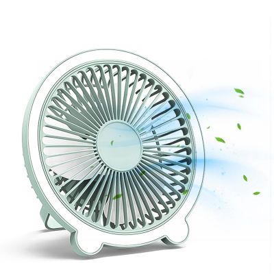 Breadom Portable LED Fans, Multifunctional Cordless Table Fan with Light Wall Mounted Mini Fan Light USB Rechargeable Personal Fan