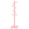 Azaeahom Coat Rack, Freestanding Coat Racks with 8 Hooks 2 Adjustable Height, Tree Coat Rack for Bedroom, Hallway, Entrance, Office, Hats, Handbags,Purse (Pink) view 1